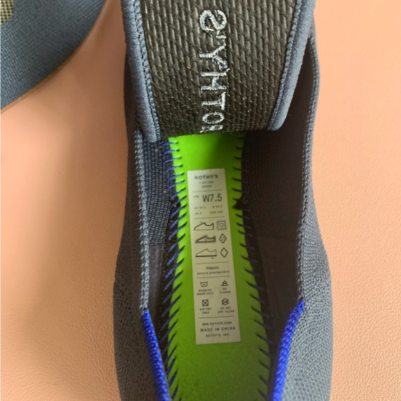 Rothy’s Navy Blue Flats 7.5 - Picture 3 of 5